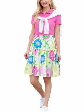 Lilly Pulitzer Tiered Skirt S Pleats Old Money Preppy  Resort Cruise Tennis Prep